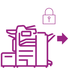 Altalink-Schloss Grafik violett